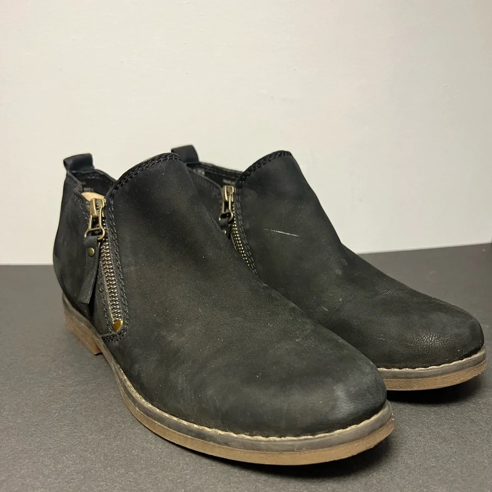 Hush Puppies- Womens Black Ankle‎ Boots, Size: 10 Medium, Pre-Owned